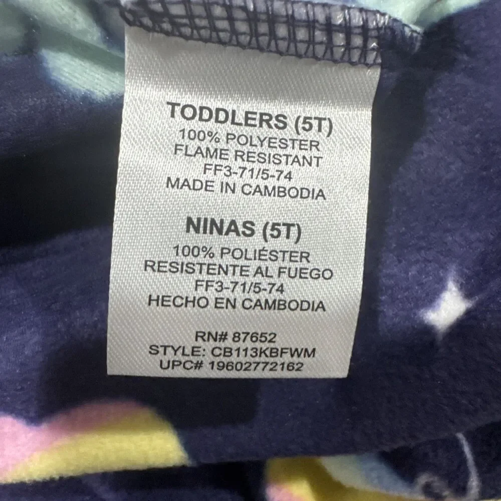 Care Bears Toddler Unisex One Piece Sleeper Pajamas, Size 5T